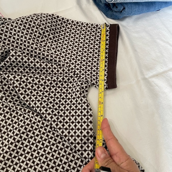 H&M Jacquard Polo Shirt brown and white - Picture 9 of 12